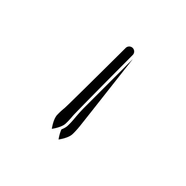 Ilustrasi vektor ikon Tweezers - Stok Vektor