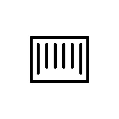 barkod simgesi vektör illüstrasyonu