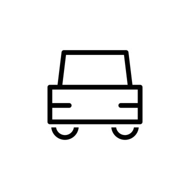 araba simgesi vektör illüstrasyonu