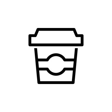kahve ikonu vektör illüstrasyonu