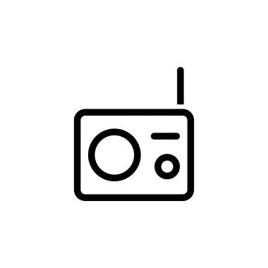 radyo simgesi vektör illüstrasyonu