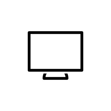 TV simgesi vektör illüstrasyonu