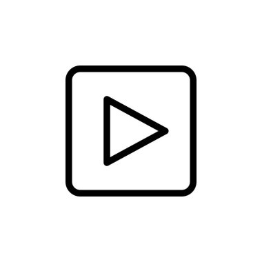 video simgesi vektör illüstrasyonu