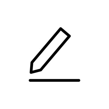 Simge vektör çizim yazmak