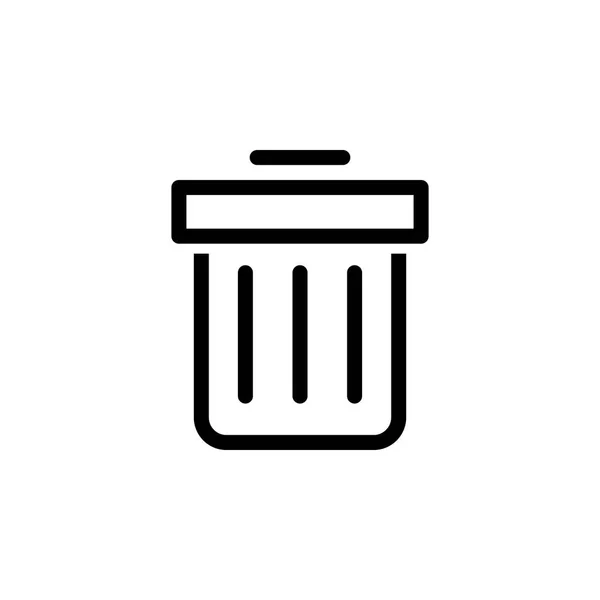 Icono de basura vector ilustración — Vector de stock