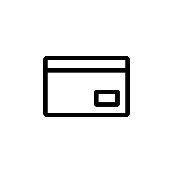 Ilustração do vetor do ícone do cartão de crédito — Vetor de Stock
