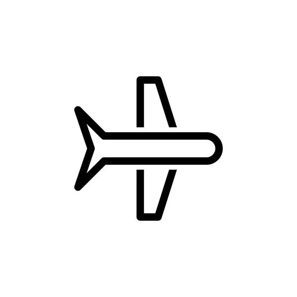 Flugzeug-Symbol-Vektor-Illustration — Stockvektor