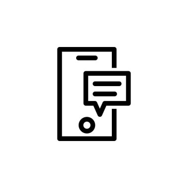 Sohbet simgesi vektör illüstrasyonu