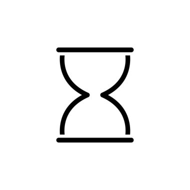 kum saati ikonu vektör illüstrasyonu