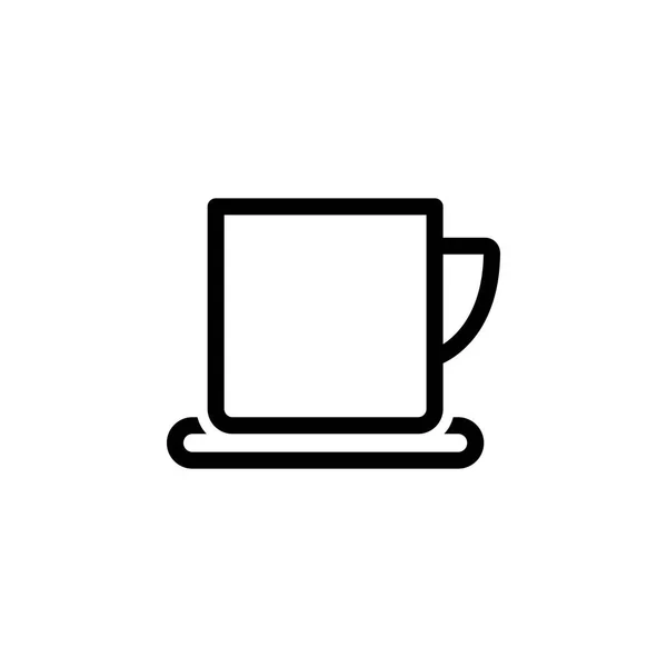 ภาพเวกเตอร์ไอคอนถ้วยกาแฟ — ภาพเวกเตอร์สต็อก