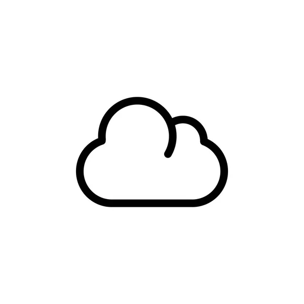 Nube icono vector ilustración — Vector de stock