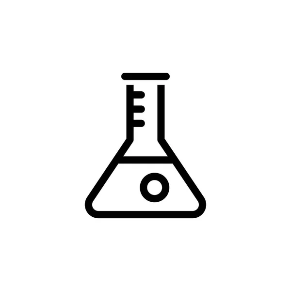 Erlenmeyer Icono del frasco ilustración vectorial — Archivo Imágenes Vectoriales