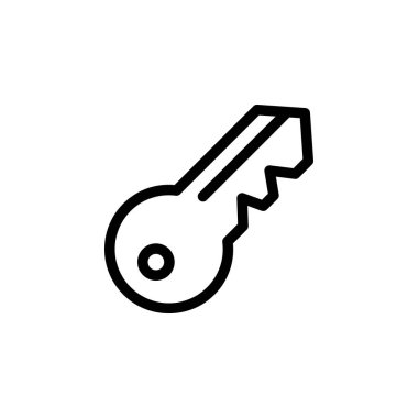 Anahtar simgesi vektör illüstrasyonu