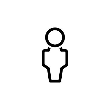 man simgesi vektör illüstrasyonu