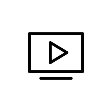 Online Video simge vektör çizim