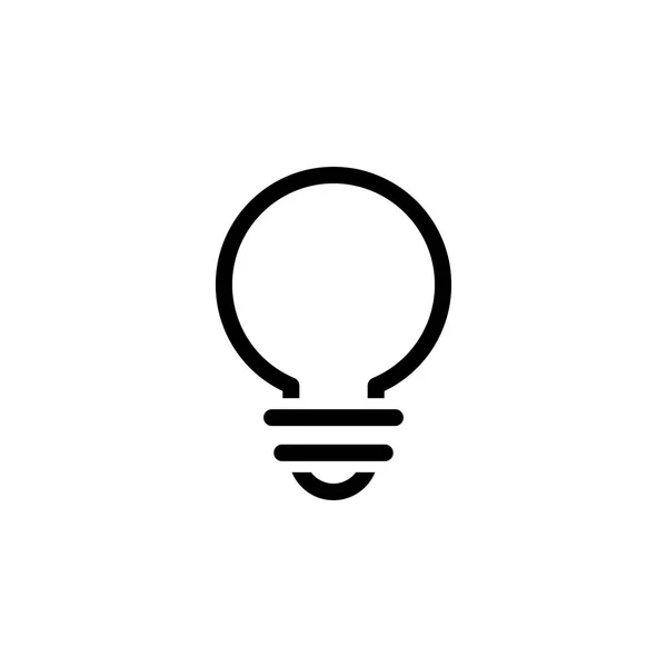 Ilustração do vetor do ícone da lâmpada — Vetor de Stock