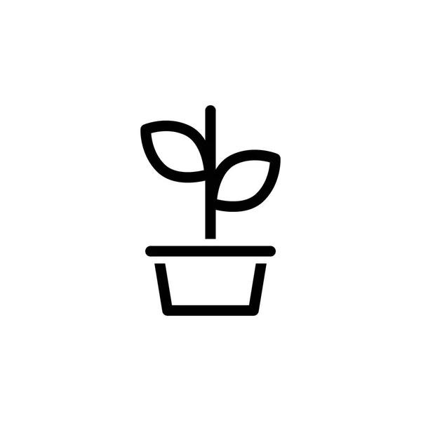 Växt ikon vektor illustration — Stock vektor