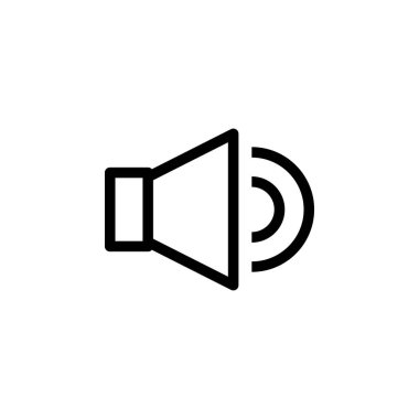 ses simgesi vektör illüstrasyonu