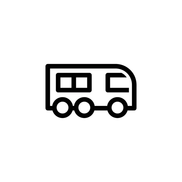 Illustration vectorielle icône bus — Image vectorielle