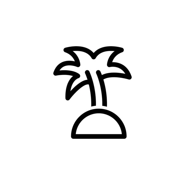 Coconut Tree ikonen vektorillustration — Stock vektor
