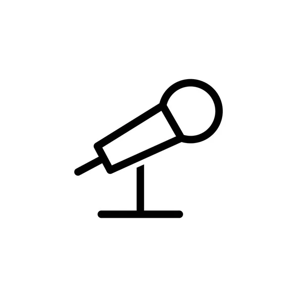 Ilustração do vetor do ícone do microfone —  Vetores de Stock