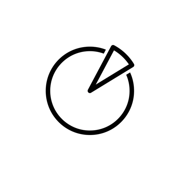Ilustracja wektorowa ikona wykres kołowy — Wektor stockowy