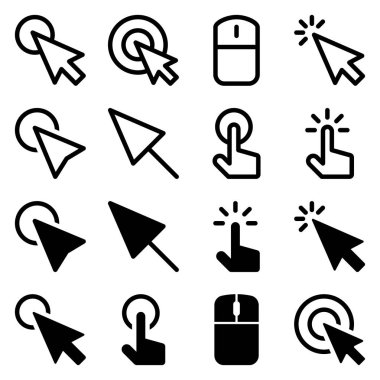 simge kümesi vektör çizim'i tıklatın