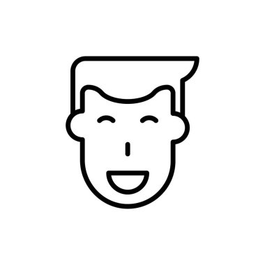 Gülümse ikon vektör illüstrasyonu