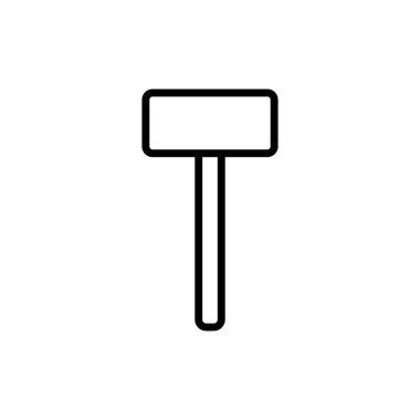 Çekiç ikonu vektör illüstrasyonu