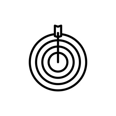 hedef simge vektör illüstrasyonu