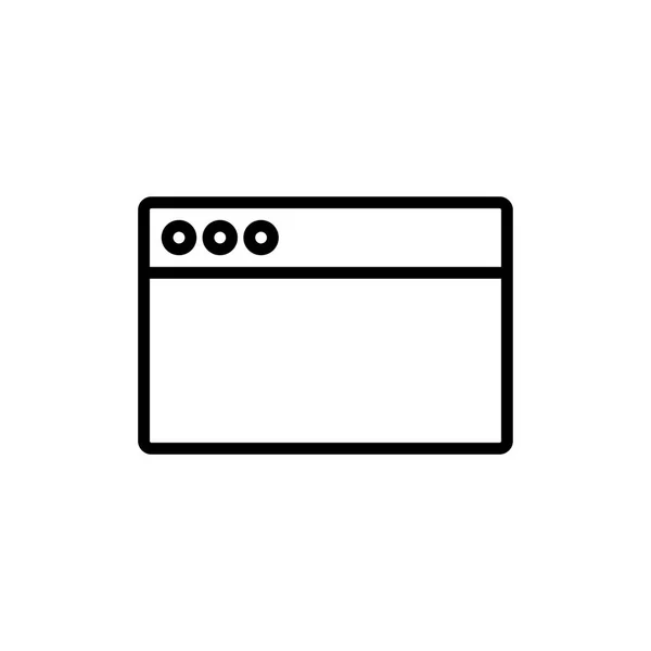 Web-Browser Icon Vektor Illustration — Stockvektor