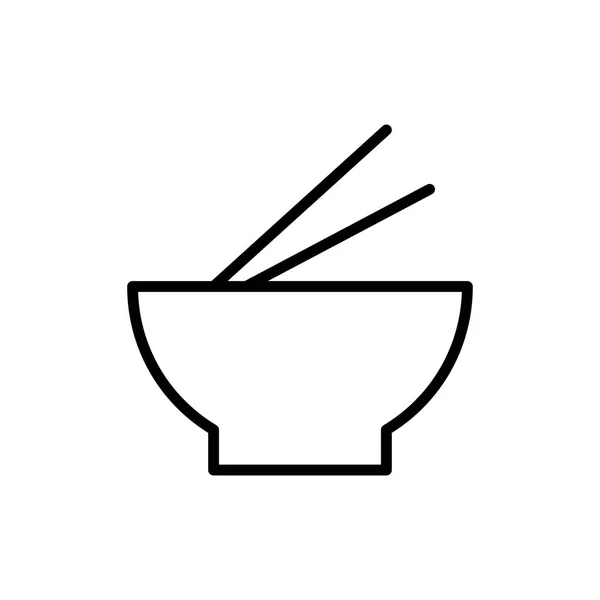 Fideos icono vector ilustración — Vector de stock