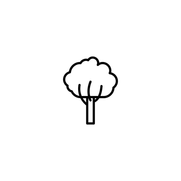 Baum, Wald Icon Vektor Illustration — Stockvektor