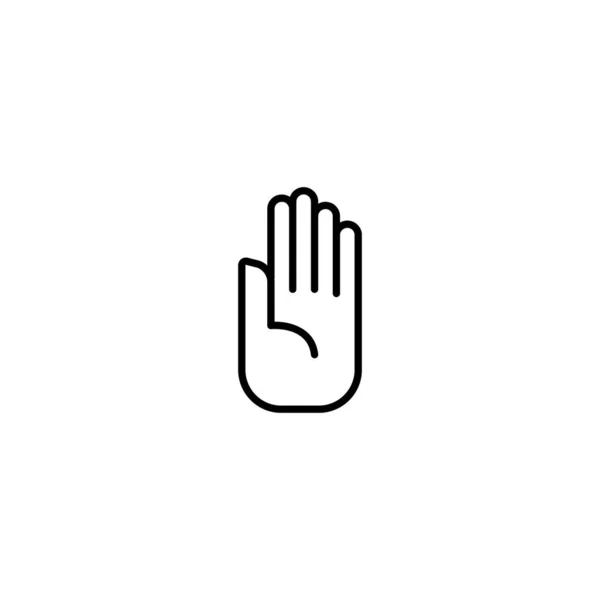 Palm hand icon vector illustration — Stock Vector