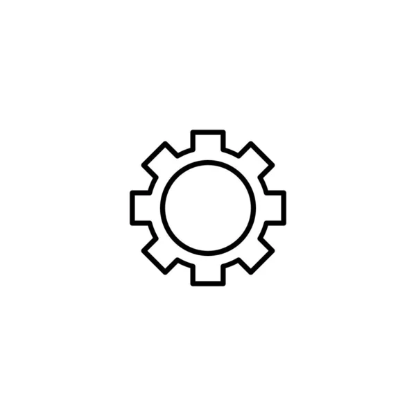 Cog, illustration vectorielle d'icône d'engrenage — Image vectorielle