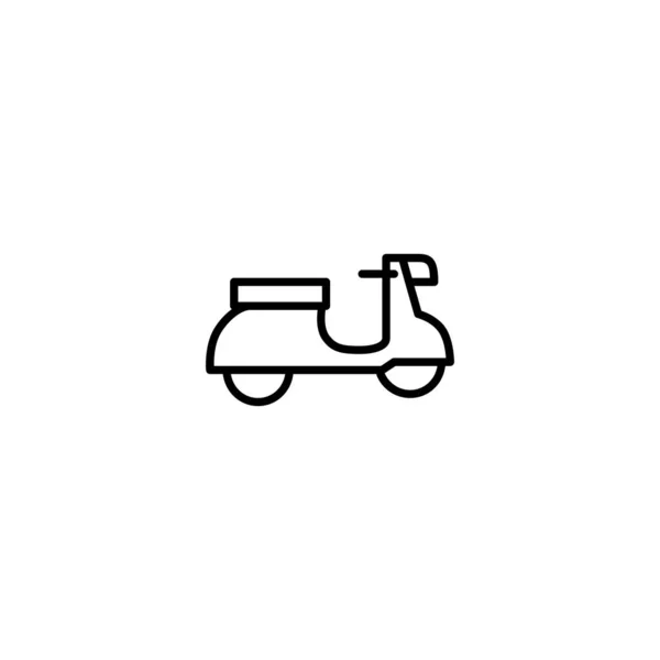 滑板车,轻便摩托车图标矢量插图 — 图库矢量图片