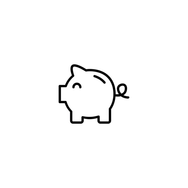 Piggy bank icon vector illustration — Stock Vector