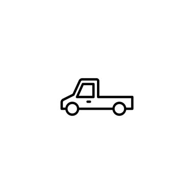 car, pickup truck icon vector illustration