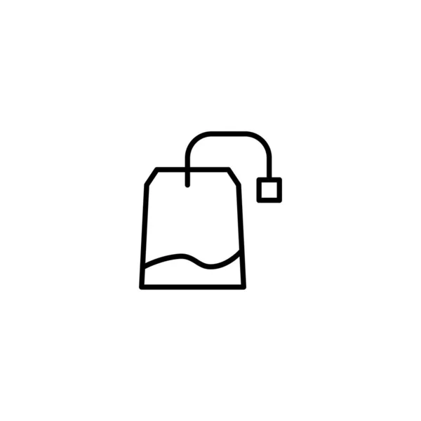 Чайна сумка значок Векторна ілюстрація — стоковий вектор