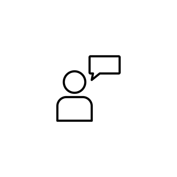 Chat, praten pictogram vector illustratie — Stockvector
