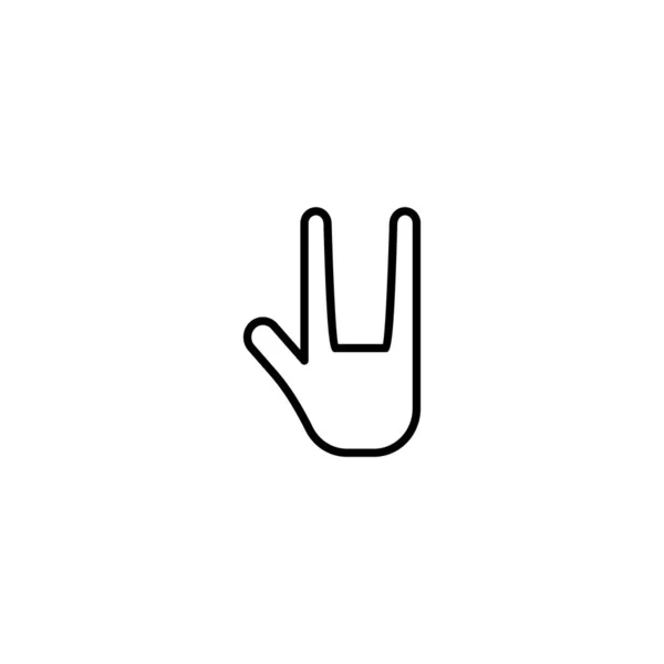Hand kärlek symbol ikon vektor illustration — Stock vektor