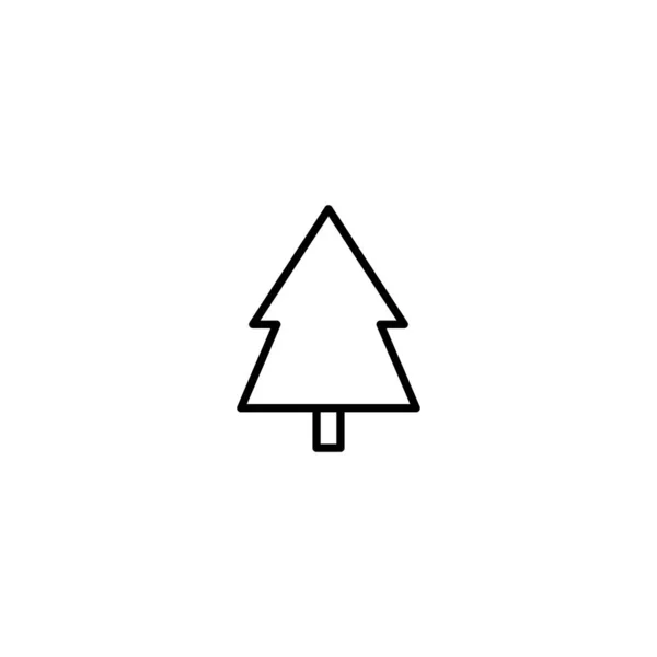 Ilustração do vetor do ícone da árvore de pinheiro — Vetor de Stock
