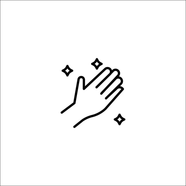 Handtvätt Handrengöring Ikon Vektor Illustration — Stock vektor