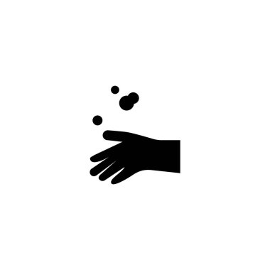 El yıkama, el temizliği ikon vektör çizimi