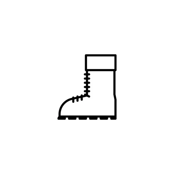 Bottes Chaussures Icône Vectoriel Illustration — Image vectorielle