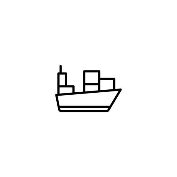 Navegação Marítima Ícone Vetor Ilustração —  Vetores de Stock