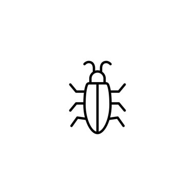 böcek, hata simgesi vektör illüstrasyonu