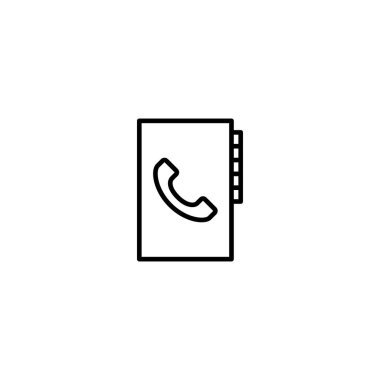 Telefon rehberi vektör illüstrasyonuName