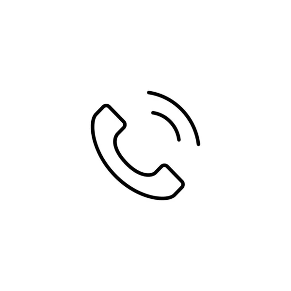 Anruf Telefon Symbol Vektor Illustration — Stockvektor