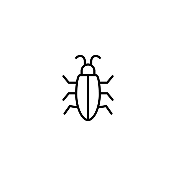Insetto Icona Bug Vettoriale Illustrazione — Vettoriale Stock